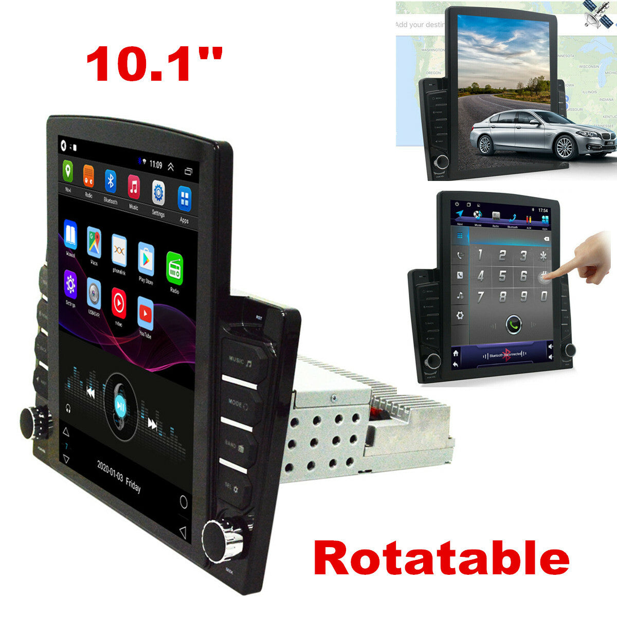 10.1in Android 8.1 Car Stereo Radio GPS Wifi Mirror Link Player Vertical Screen