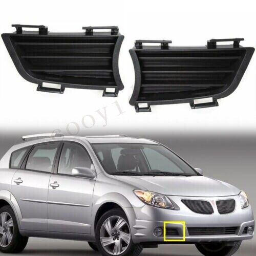 for Pontiac Vibe 2005-2008 Pair Left Right front bumper Fog Light Cover