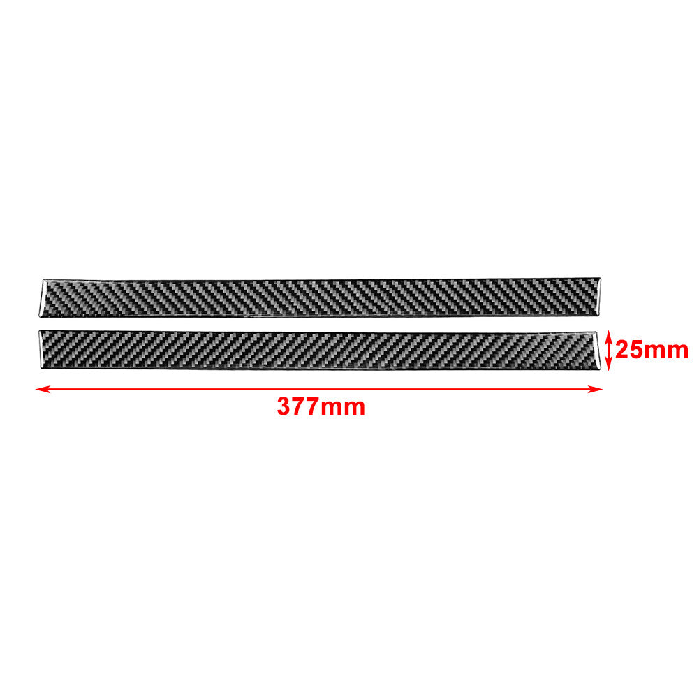 Carbon Fiber Rearview Mirror Anti-Scratch Strip Trim for Toyota Tundra 2014-21