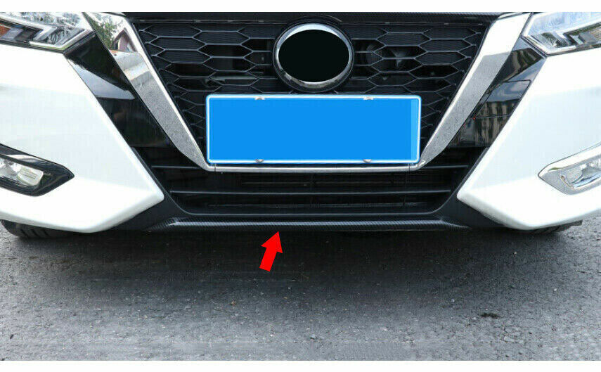 Carbon Fiber Style Front Bumper Lower Strip Guard Trim for Nissan Sentra 2020-23