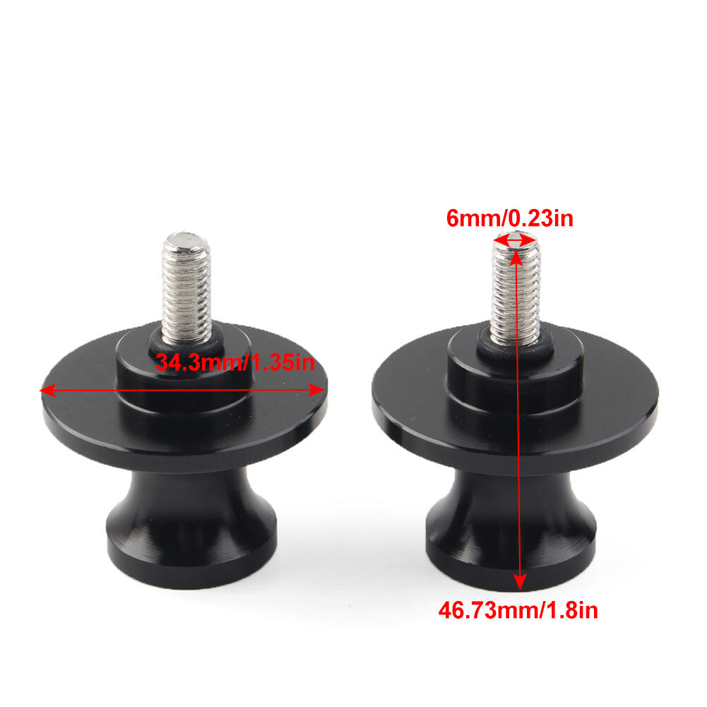 Motorcycle 6MM Swingarm Spools Sliders for YAMAHA MT-09 FZ09 2013-2022 Orange
