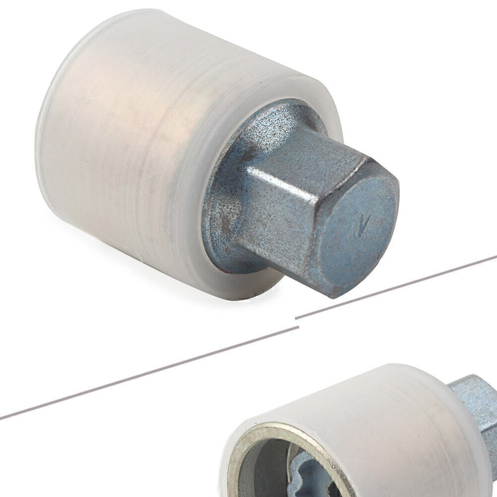 1-piece locking wheel nut key bolt with letter V for Audi chrome molybdenum steel cars