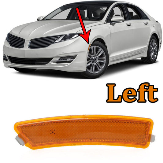 For 2013-2016 for LINCOLN MKZ Left Front Bumper Reflector Side Marker Light Lamp