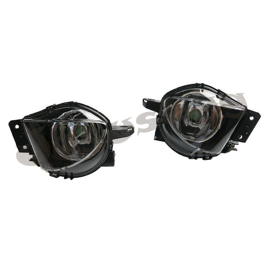 Set of 2 Left + Right Side Front Clear Fog Light Lamp Assembly for BMW 3 Series