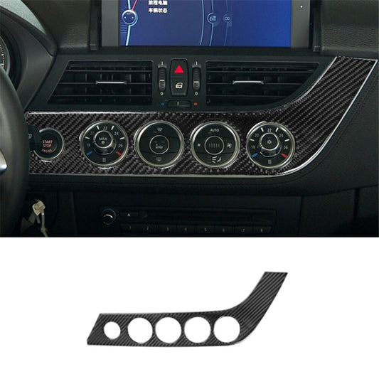 Carbon Fiber Car Front A/C Control Button Panel Cover for BMW Z4 E89 2009-2016