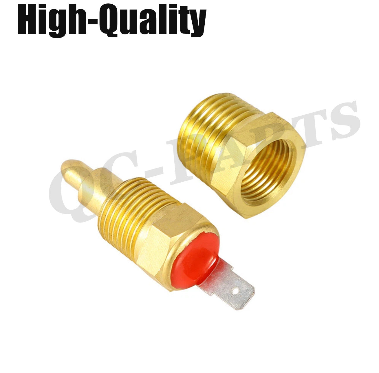 Car cooling fan thermostat temperature sensor switch 3/8 inch NPT with diagonal nuts