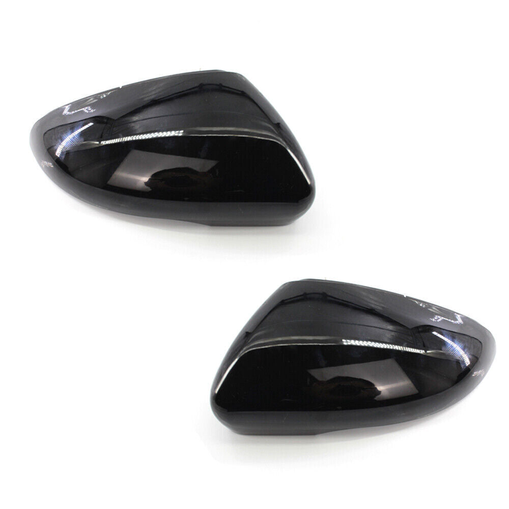 A pair of black shiny mirror cover cap 5K0 857 537/538 for Golf for VW 6 MK6