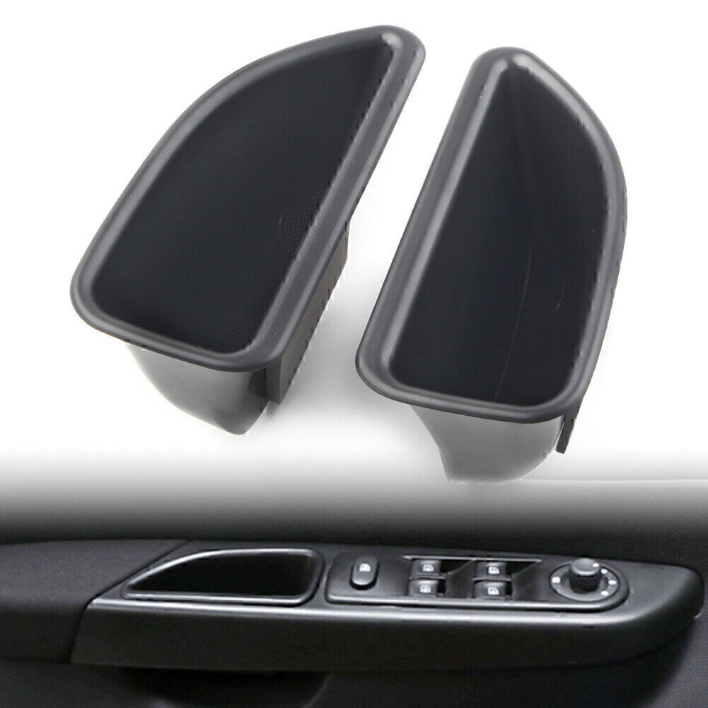 Front Door Handle Armrest Storage Box Tray Hold Bin Kit Fit for Renault Captur 14-18