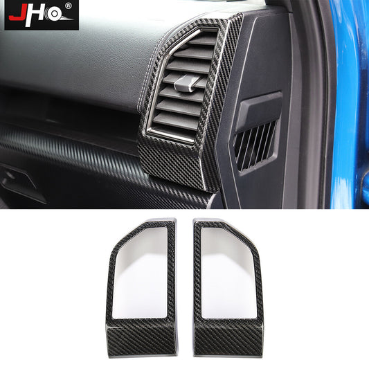 Dry Carbon Fiber Font LightRight Air Vent Outlet Cover for Ford F150 /LTD