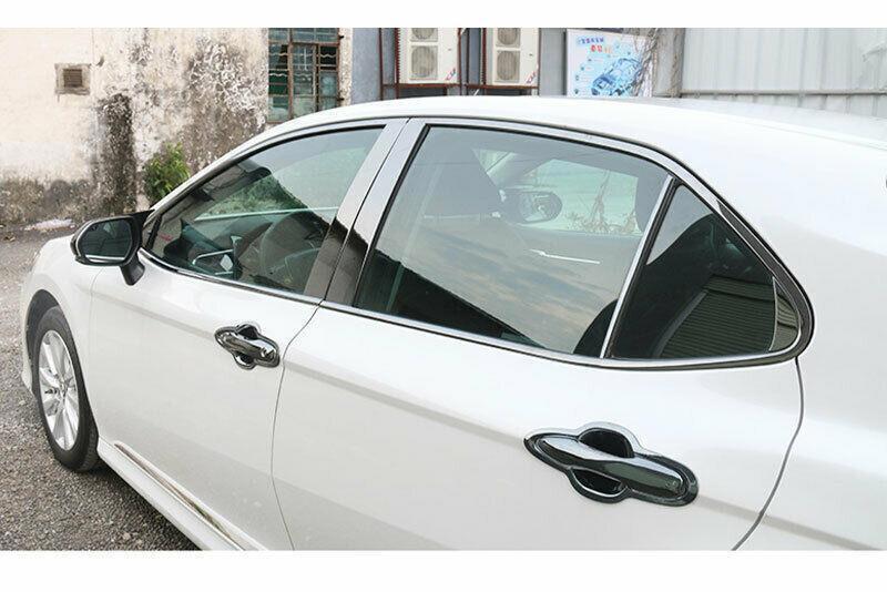 for Toyota for Camry 18-2023 Black Pillar Posts Door Moulding Trim Piano Cover 6PCS