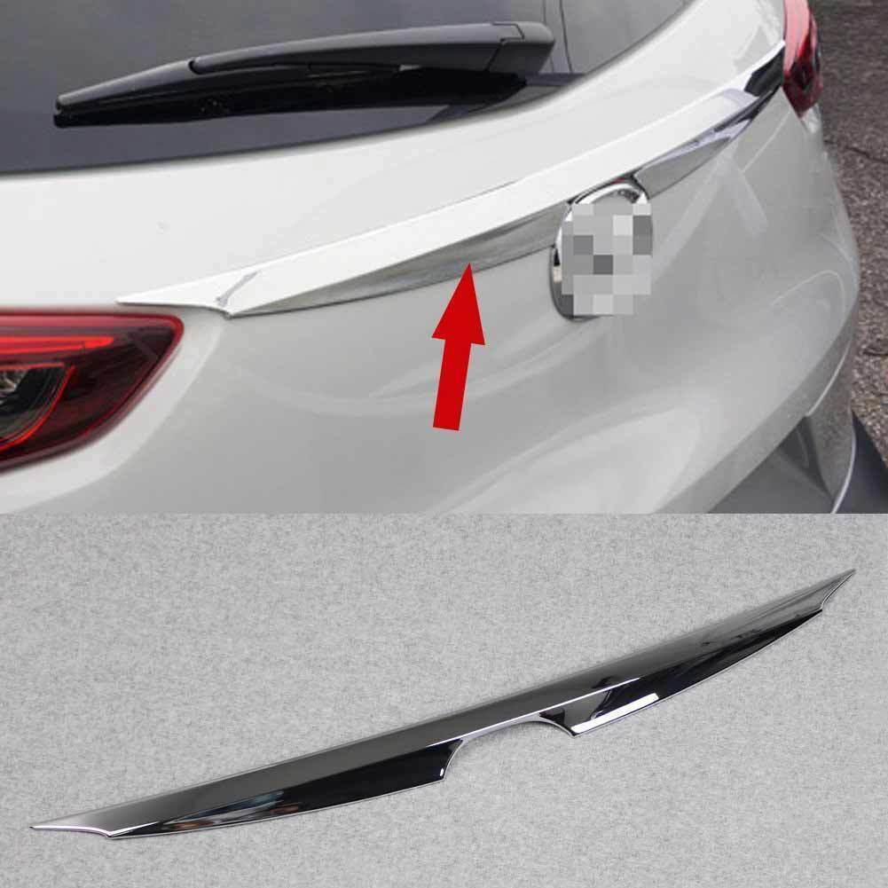 1X ABS Chrome Rear Trunk Lid Middle Moulding Cover Trim For 2016-2021 for Mazda CX-3