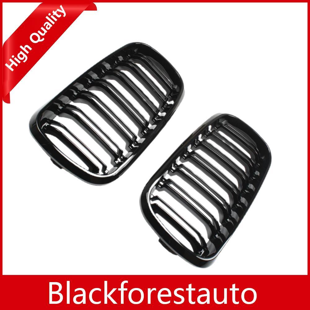 Pair Front Left Right Bumper Kidney Grilles Trim Fits for X5 F15 2014 2015 2016 2018