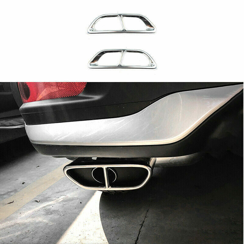 for HONDA CR-V CRV 2020-2022 Chrome Stainless Rear Exhaust Muffler Tip Tail Pipe