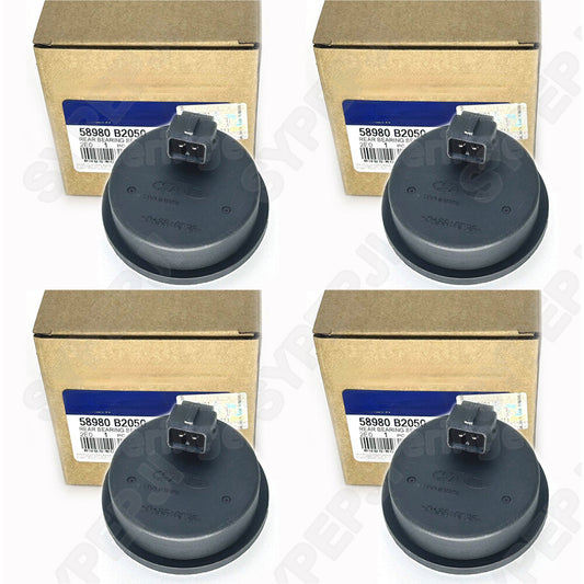 4-piece set of rear wheel hub bearings, ABS speed sensors 58980-B2050, suitable for Kia Soul EV 2014-2019, new.