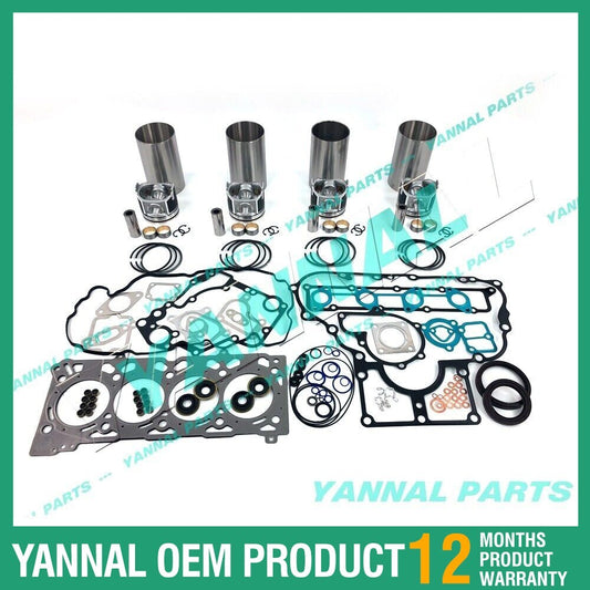 Repair kit for KUBOTA V2607 engine: pistol + pistol ring + CYLINDER cable + complete set.