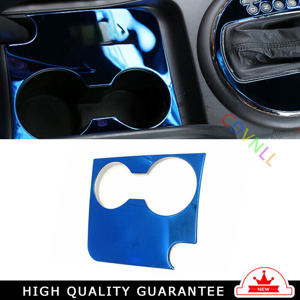 Middle Console Drinking Glass Trim Fit for Kia Sportage R GL 2011-16 Blue Steel
