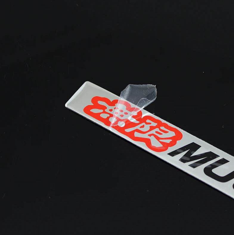 Mugen car rear sticker boots, trunk side badges for Nissan 2-piece set