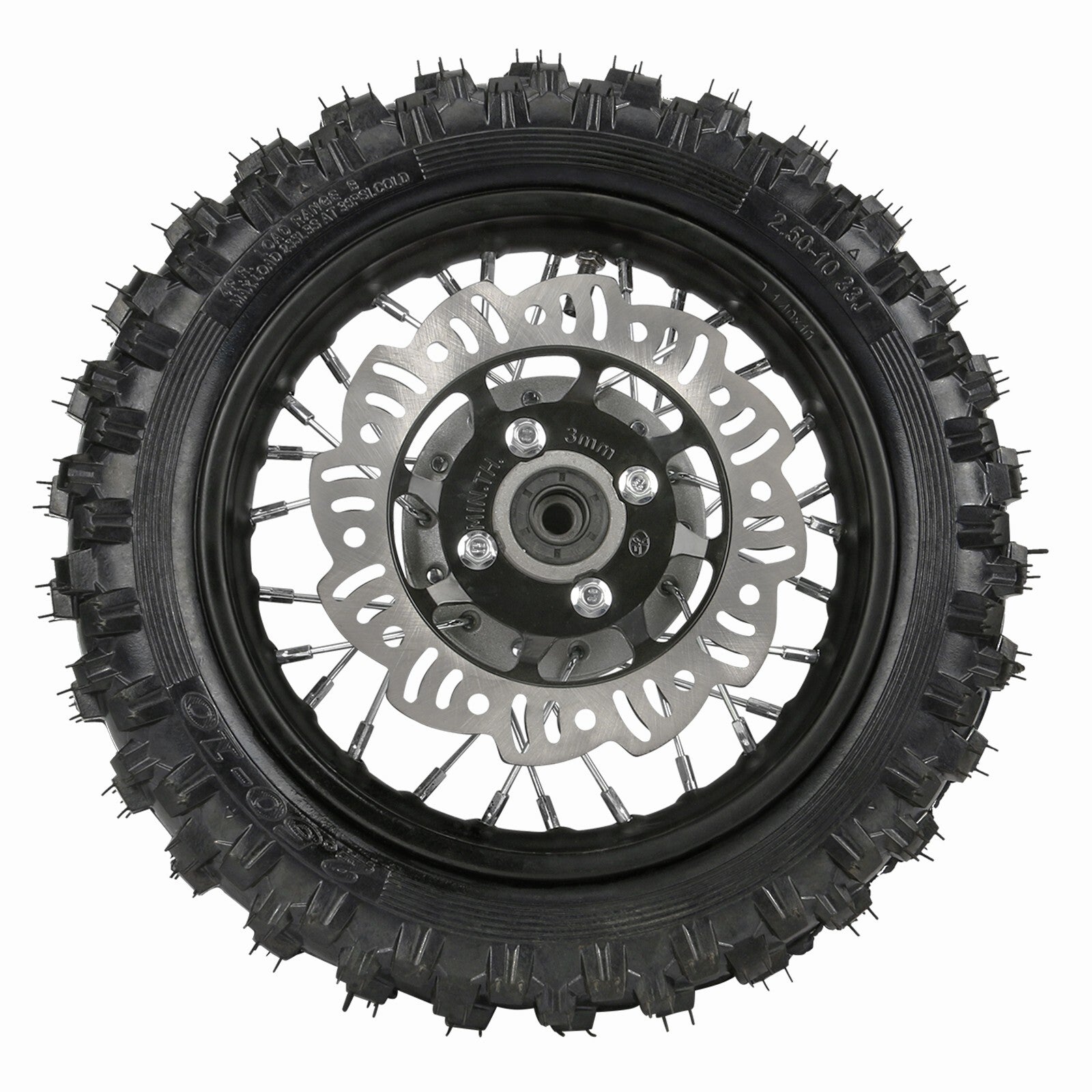10-inch front wheel, 2.50-10 tire, rim, disc brake kit, off-road bike cooler, 70cc 110 CRF50