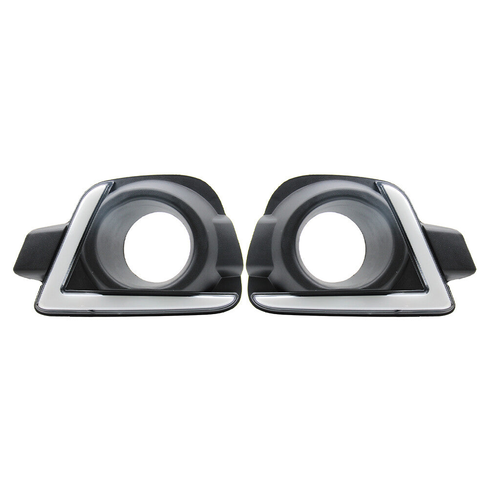 Pair LED Daytime Running Light DRL Driving Fog Lamp for Renault Kwid 2016-2018
