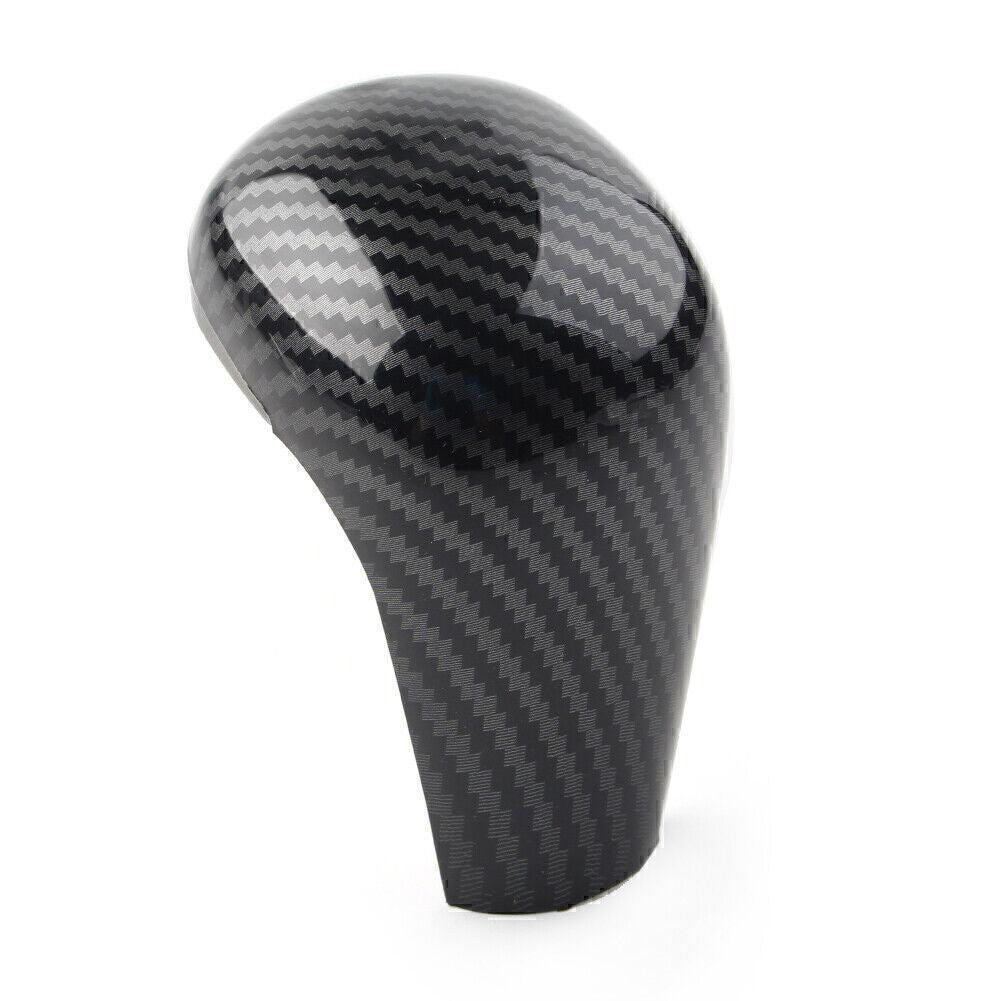 Carbon Fiber Style Console Gear Shift Knob Cover Trim Fit for Mazda 3 Axela 2020-21