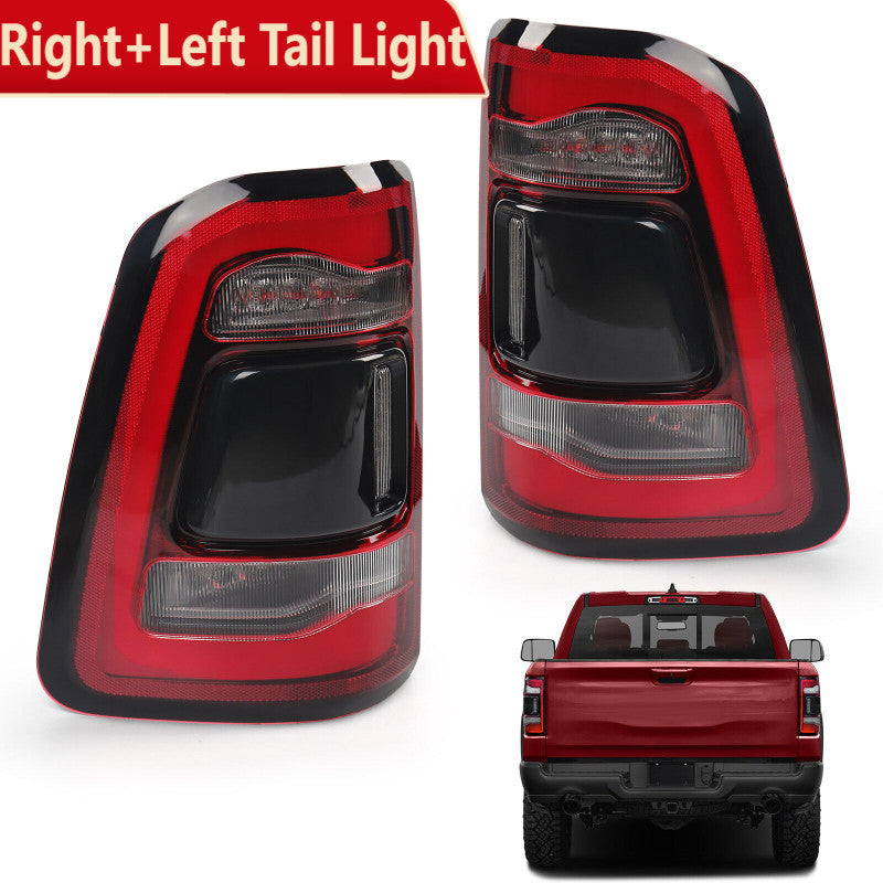 Right+Left TailLight Lamp LED Rear Lamp Tail Light Fit 2019-2023 for Dodge for RAM 1500