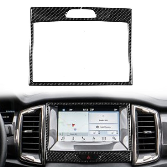 Carbon Fiber for Navigator GPS Panel Cover Trim for Ford Ranger Sport 2015-2022 21