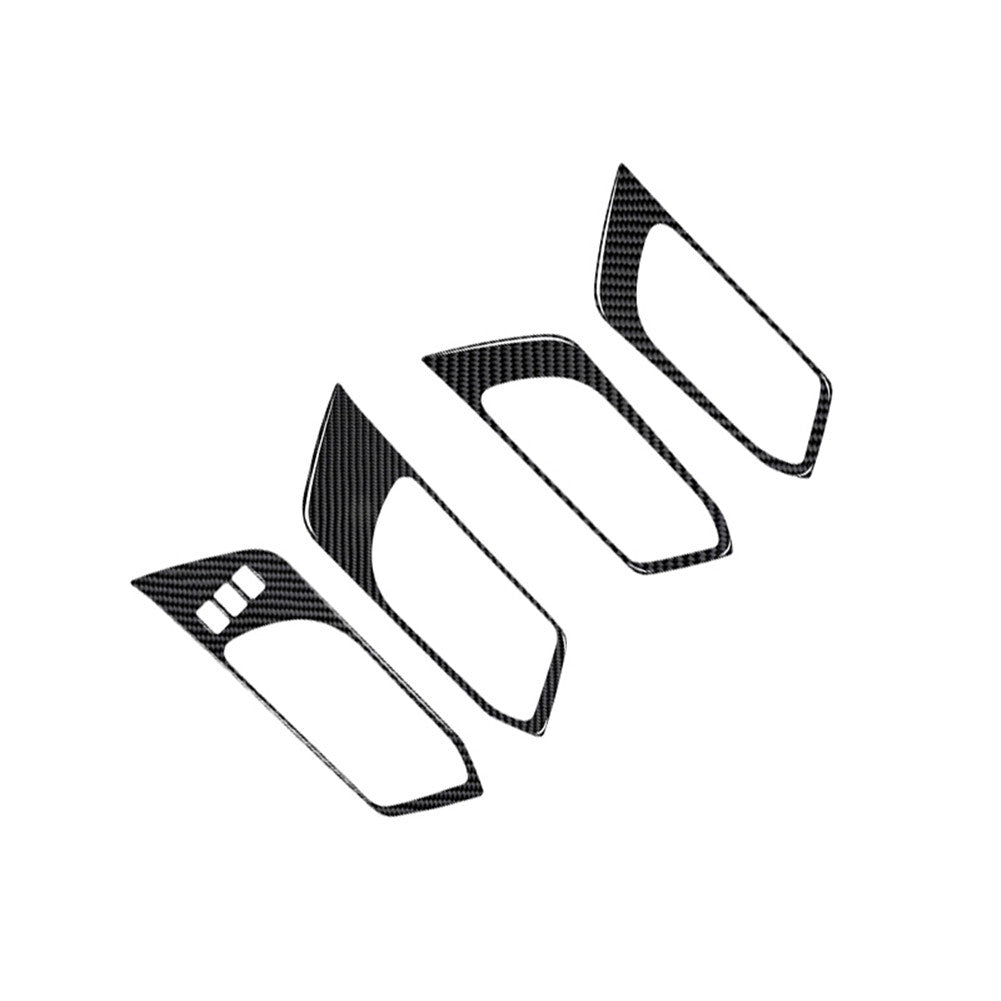 4X Carbon Fiber Door Handle Cover Trim for Subaru Outback Legacy 2015-2017 TypeA