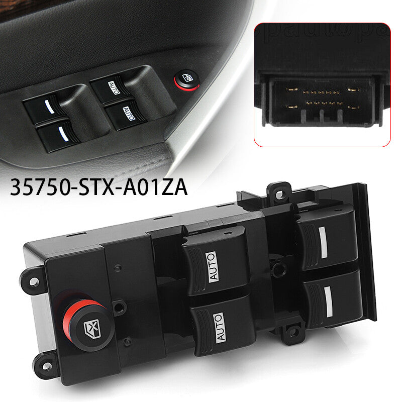 Front Left Driver Side Master Power Window Switch for Honda for Acura MDX 2007-2013