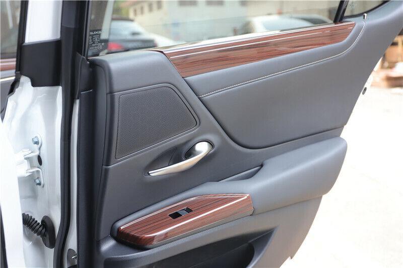 for Lexus ES250 300h 350 2019-2022 Red Wood Grain Window Lift Panel Switch Cover