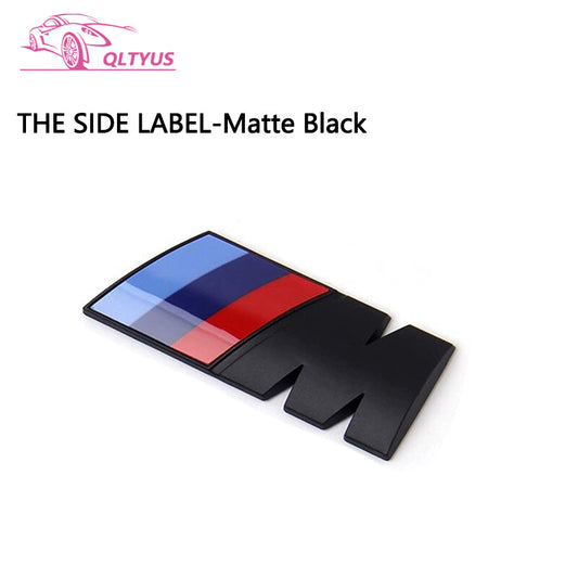 for BMW M Series Black Trunk Emblem Lettering Decal Badge fender sticker Set