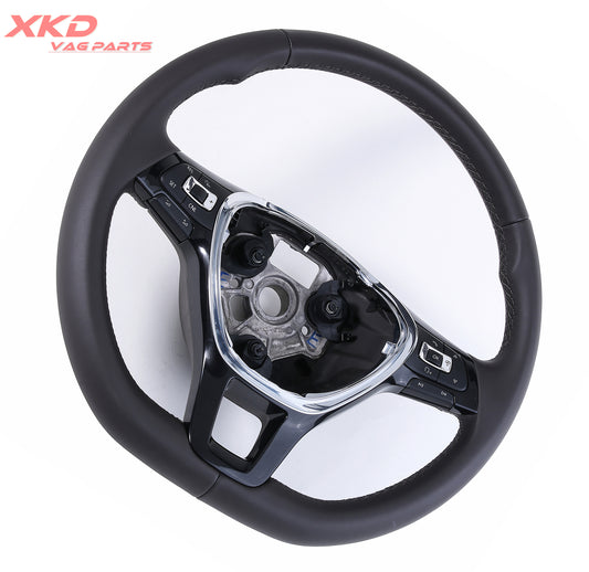 Light brown multi-function steering wheel with cruise control suitable for Volkswagen for Jetta MK6 for Tiguan