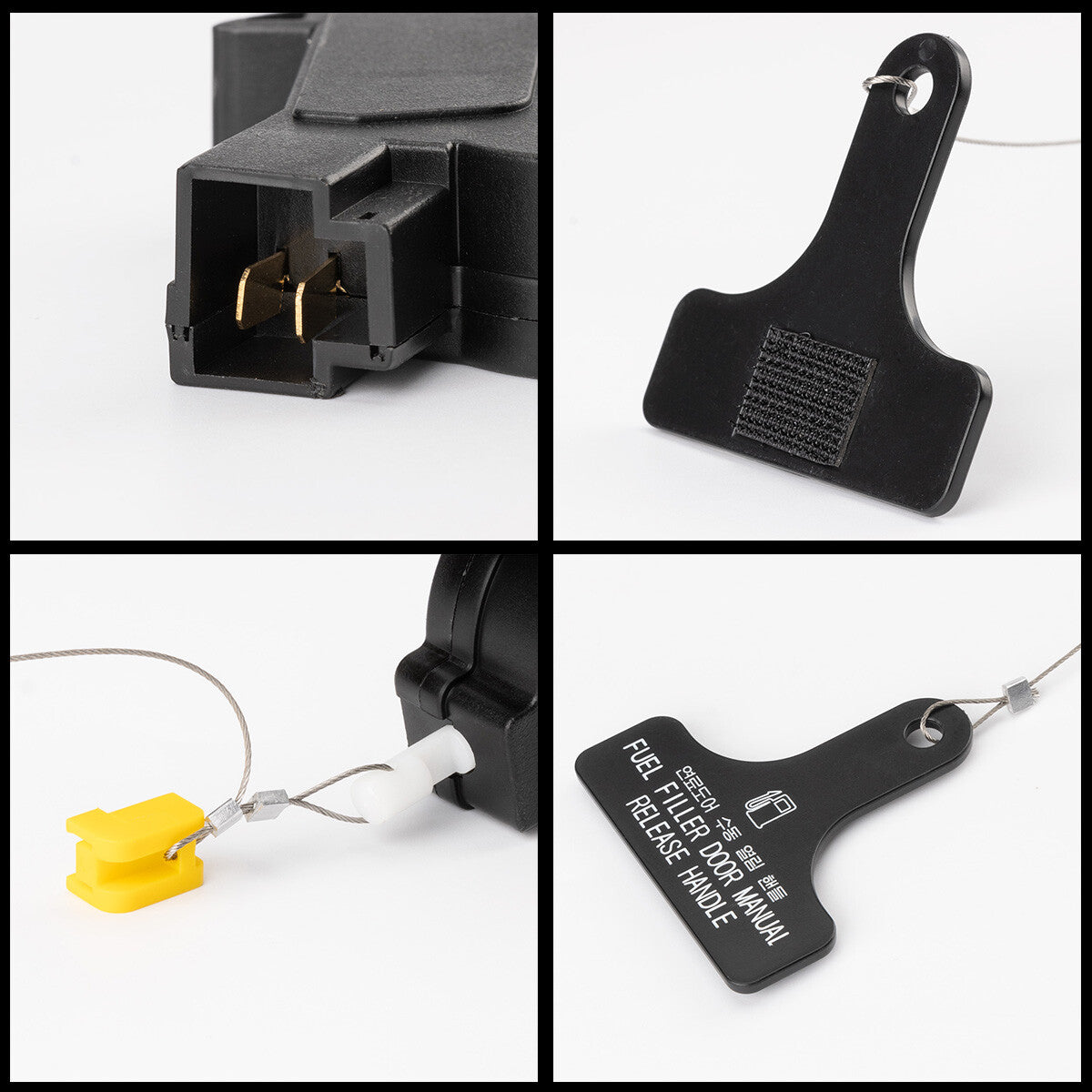Suitable for Santa Fe 2013-2018 fuel gas filled door lock release actuator handle opener