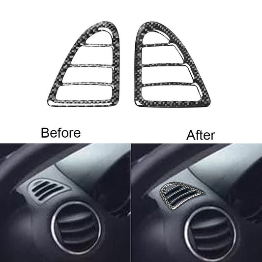 2Pcs for Mazda RX-8 2004-2008 Carbon Fiber Side Air Vent Outlet Cover Trim