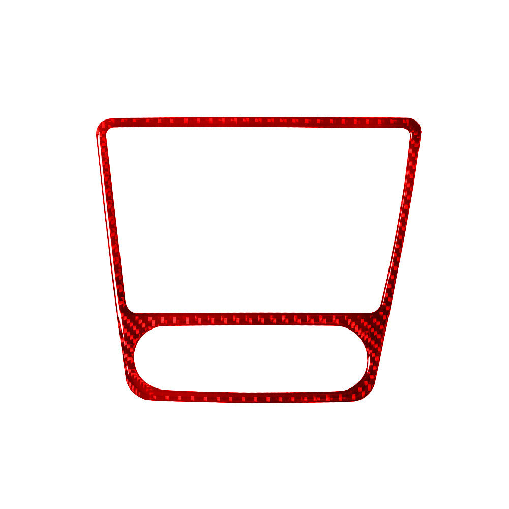 Red Carbon Fiber Central Surround Frame Trim for Volkswagen for Tiguan 2013-2017