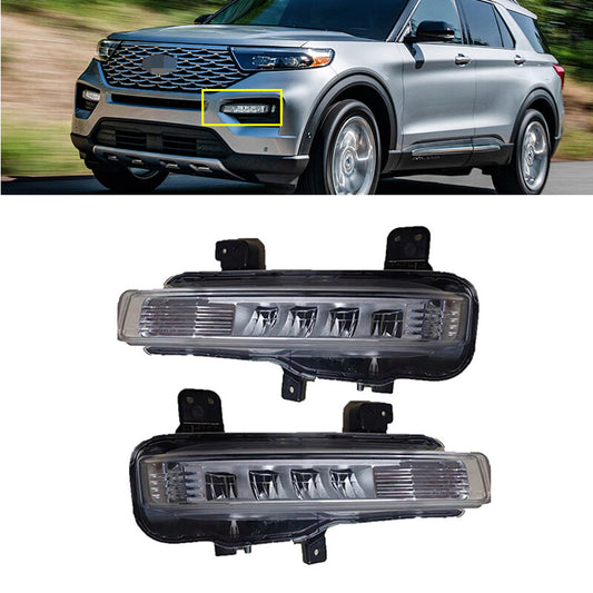 pair of LED daytime running lights (DRL) and fog lights are available for the for Ford Explorer 2020 and 2021 models.
