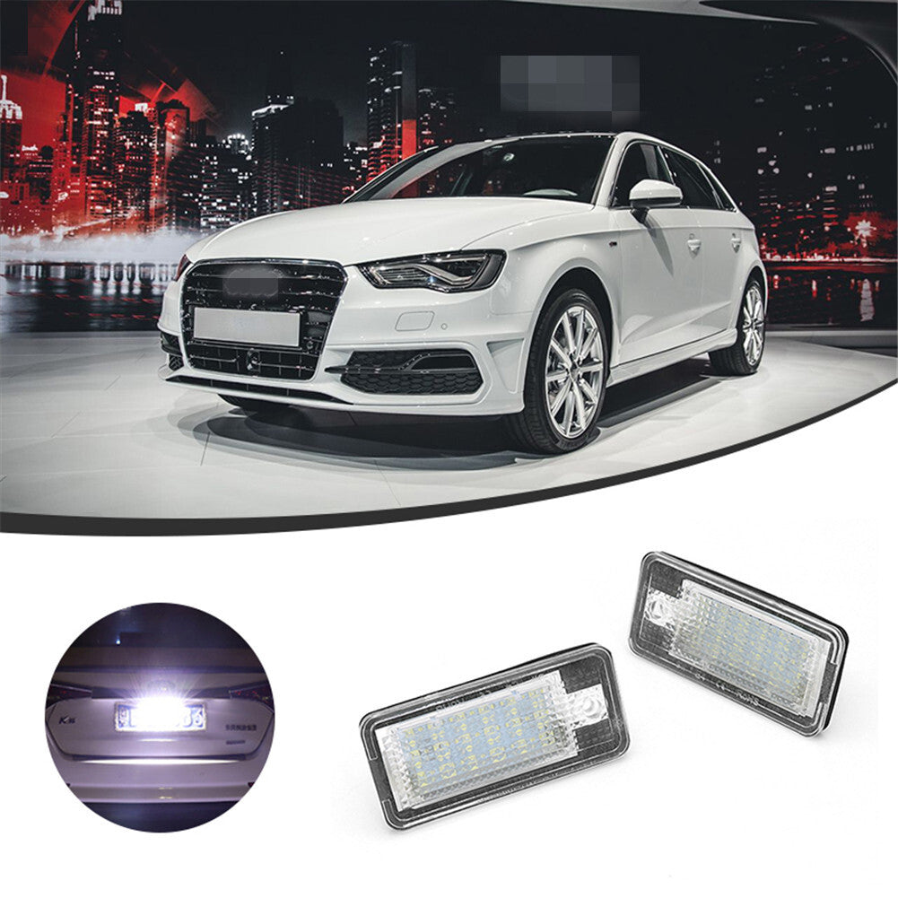 2x LED license plate lighting license plate for Audi A3 A4 8E B6 RS4 A6 RS6 Q7