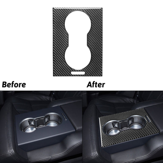 Carbon Fibre Cup Holder Plate Trim For Land for Range Rover Sport 2014-17