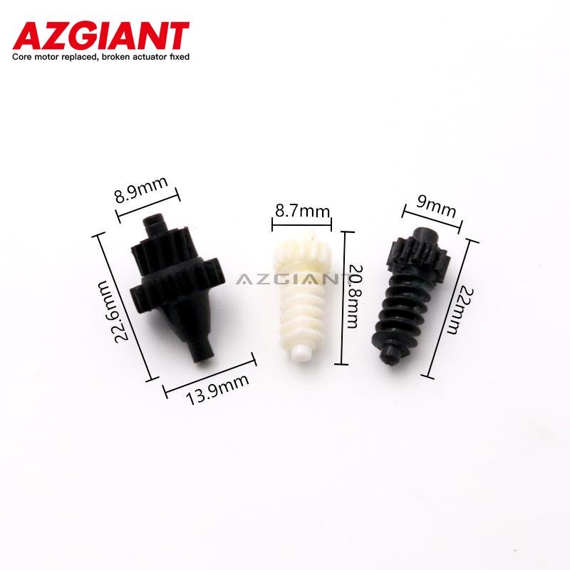 3-piece set of exterior side mirror adjustment motor gear repair for 2010-2013 for Audi A3 (May-)