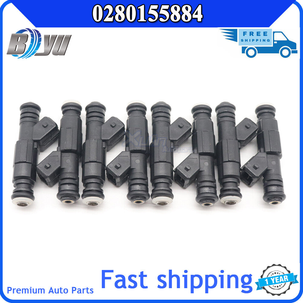 Suitable for Chevrolet /JMSI K2500 K3500 C3500 C2500 0280155884 Package includes 8x upgraded fuel injectors