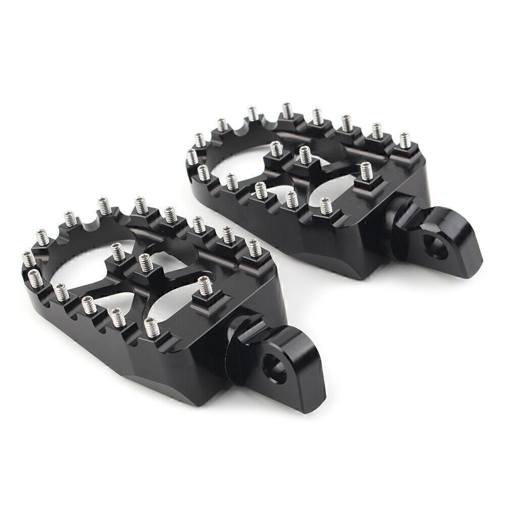 for Harley Dyna Sportster 883 Bobber Black Wide Fat Foot Pegs MX Style Footpegs