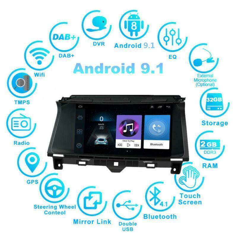 for Honda Accord 2008-2012 9 Android 9.1 2+32GB Car Stereo GPS Head Unit Player