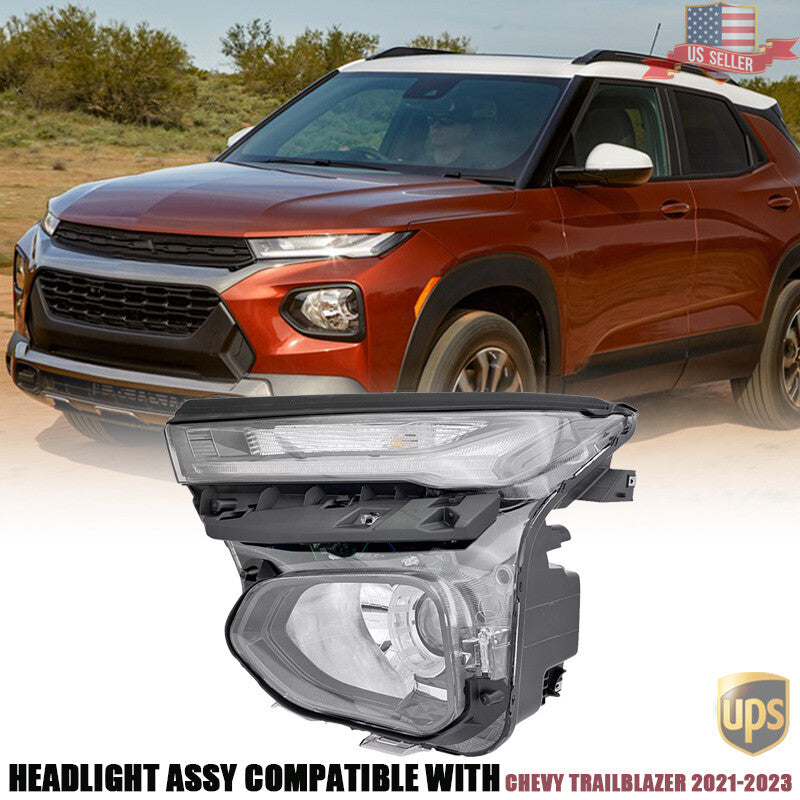 LH Driver Side Headlight Assembly w/ LED DRL for Chevy Trailblazer 2021-2023