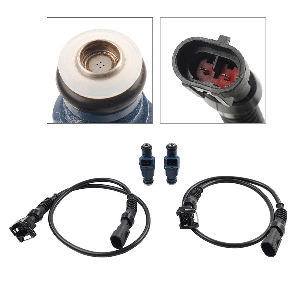 2X Fuel Injector W/ Harness for Polaris RZR Sportsman Ranger EFI 700 800 1202863