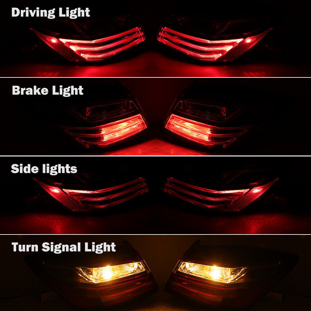 One pair of external taillights, left taillight suitable for Honda Accord 2016 - 2017