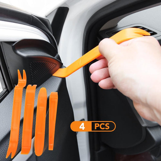 4pcs Auto Car Radio Door Clip Panel Trim Dash Audio Removal Installer Pry Tool