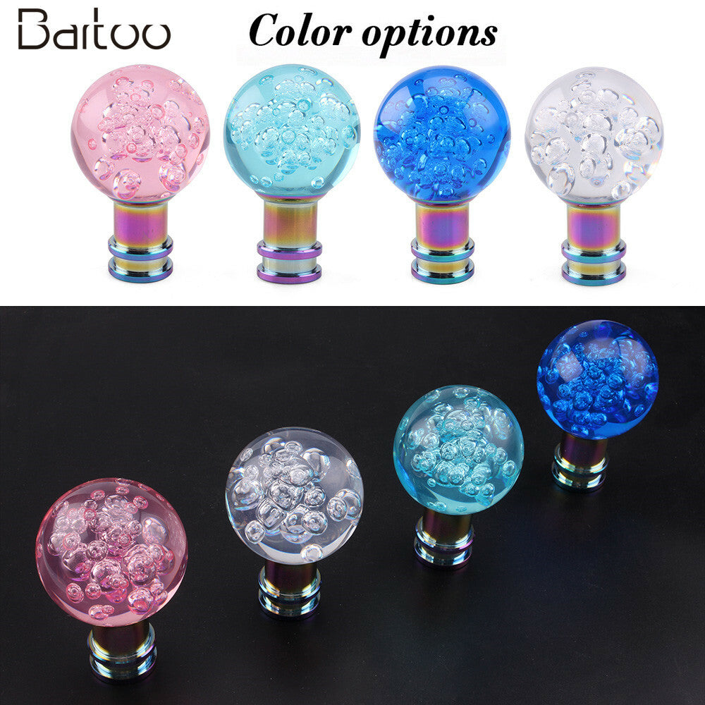 Shift Knob Crystal Bubbles Acylic 33mm Ball Manual Transmission Gear Shift Knob