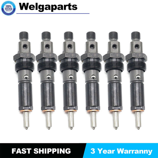 6pcs 50hp Fuel Injectors Fit For 89-93 for Dodge 5.9L 6BT Diesel Engine 0432131837