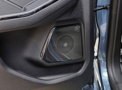 Black Titanium Inner Door Speaker Cover Trim Fit for Ford Escape Kuga 2020-2021