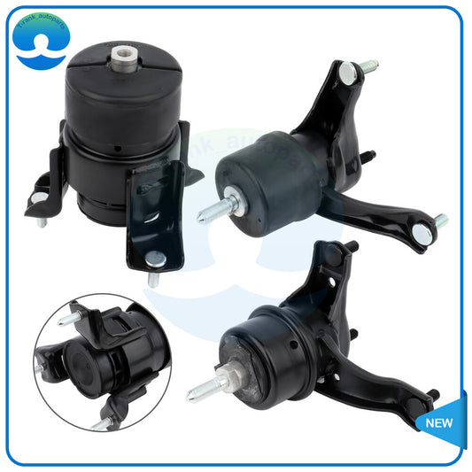 2 Engine Motor Mounts  1 Transmission Mount Set for 2007-2009 for Toyota for Camry 2.4L