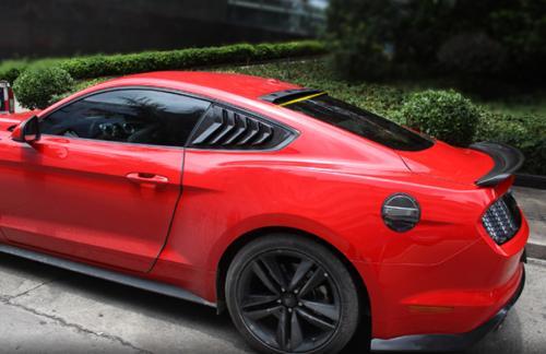 Fit for Ford for Mustang 2015-2022 MP Primer Black Roof Boot Spoiler Wing Flap 1PCS